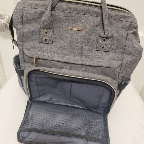 LOVEVOOK Laptop Backpack/top handle Bag Grey, Versatile, Business Casual - Picture 11 of 13